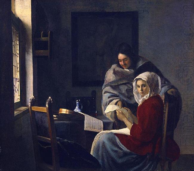 Girl interrupted at her music., Johannes Vermeer